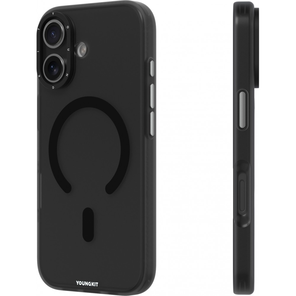 Coque iPhone 17 - Youngkit Hidden Sand MagSafe - Noir