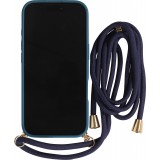 Coque iPhone Air - Bio Eco-Friendly nature avec cordon collier - Bleu