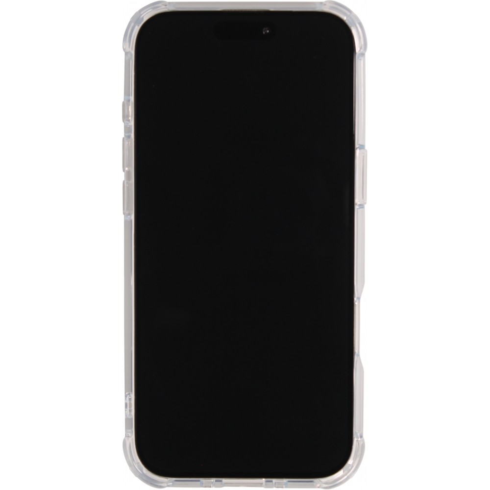 Coque iPhone Air - Bumper Glass Hybrid TPU silicone anti-choc - Transparent