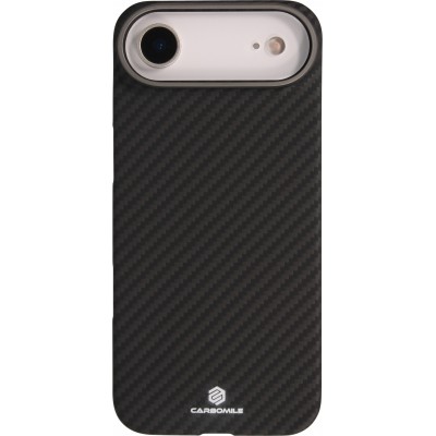 Coque iPhone Air - Carbomile case de protection en fibre de carbone aramide véritable - Noir