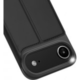 Coque iPhone Air - Dux Ducis Skin Pro avec rabat et emplacement pour cartes en cuir synthétique PU et TPU flexible - Noir