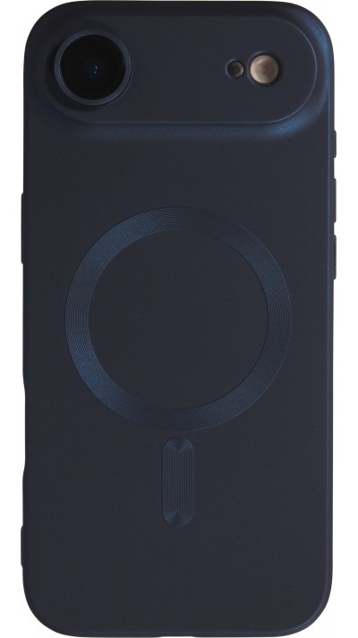 Coque iPhone Air - Gel souple avec vitre de protection caméra MagSafe - Bleu foncé Coque iPhone Air - Gel souple avec vitre de protection caméra MagSafe - Bleu foncé