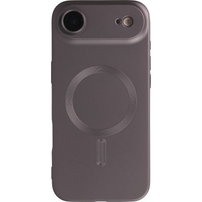 Coque iPhone Air - Gel souple avec vitre de protection caméra MagSafe - Gris foncé