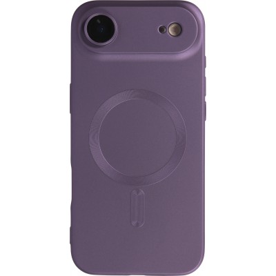 Coque iPhone Air - Gel souple avec vitre de protection caméra MagSafe - Violet