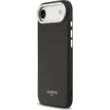 Coque iPhone Air - Lacoste PU en cuir Champs Elysees MagSafe protection élégante et durable - Noir