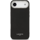 Coque iPhone Air - Lacoste PU en cuir Champs Elysees MagSafe protection élégante et durable - Noir