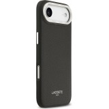 Coque iPhone Air - Lacoste PU en cuir Champs Elysees MagSafe protection élégante et durable - Noir