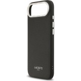 Coque iPhone Air - Lacoste PU en cuir Champs Elysees MagSafe protection élégante et durable - Noir