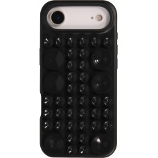 Coque iPhone Air - Murale ventouse pastel avec fixation sur surfaces - Noir