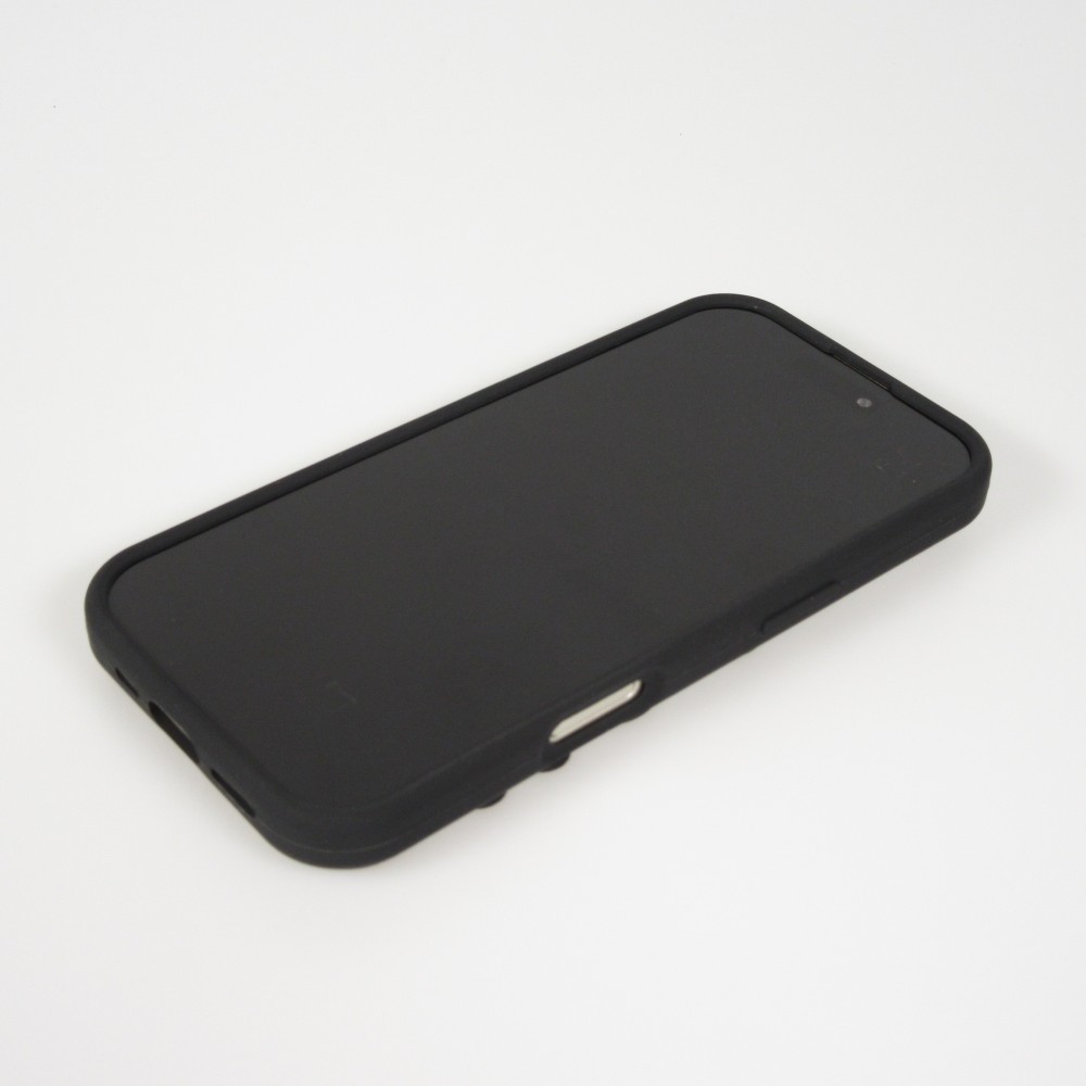 Coque iPhone Air - Murale ventouse pastel avec fixation sur surfaces - Noir