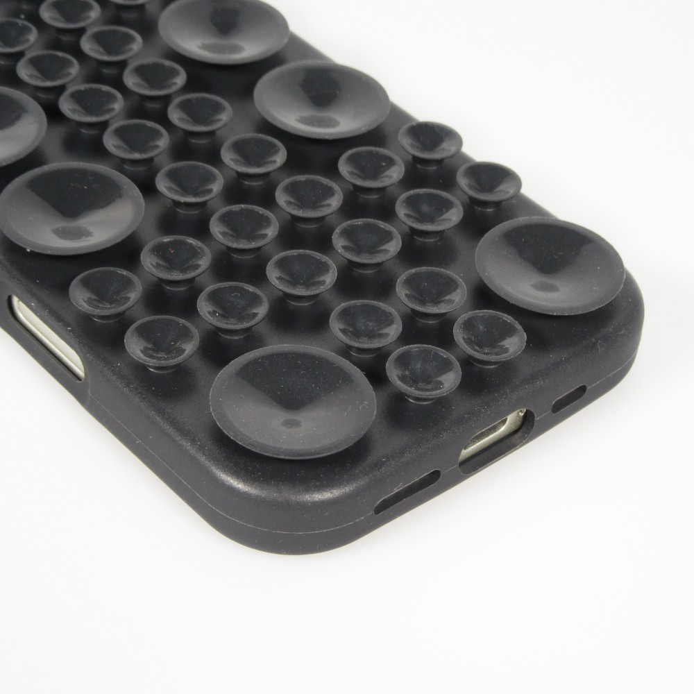 Coque iPhone Air - Murale ventouse pastel avec fixation sur surfaces - Noir
