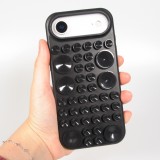 Coque iPhone Air - Murale ventouse pastel avec fixation sur surfaces - Noir