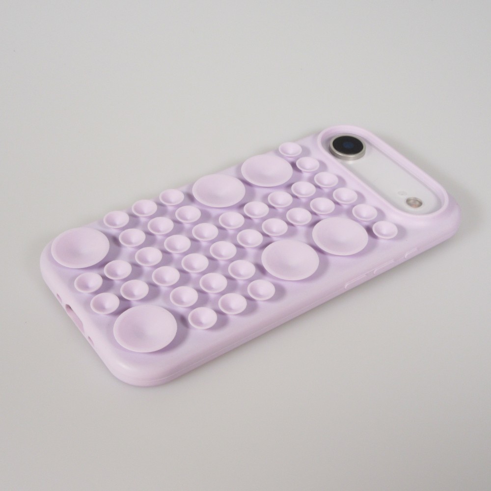 Coque iPhone Air - Murale ventouse pastel avec fixation sur surfaces - Violet