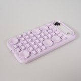 Coque iPhone Air - Murale ventouse pastel avec fixation sur surfaces - Violet