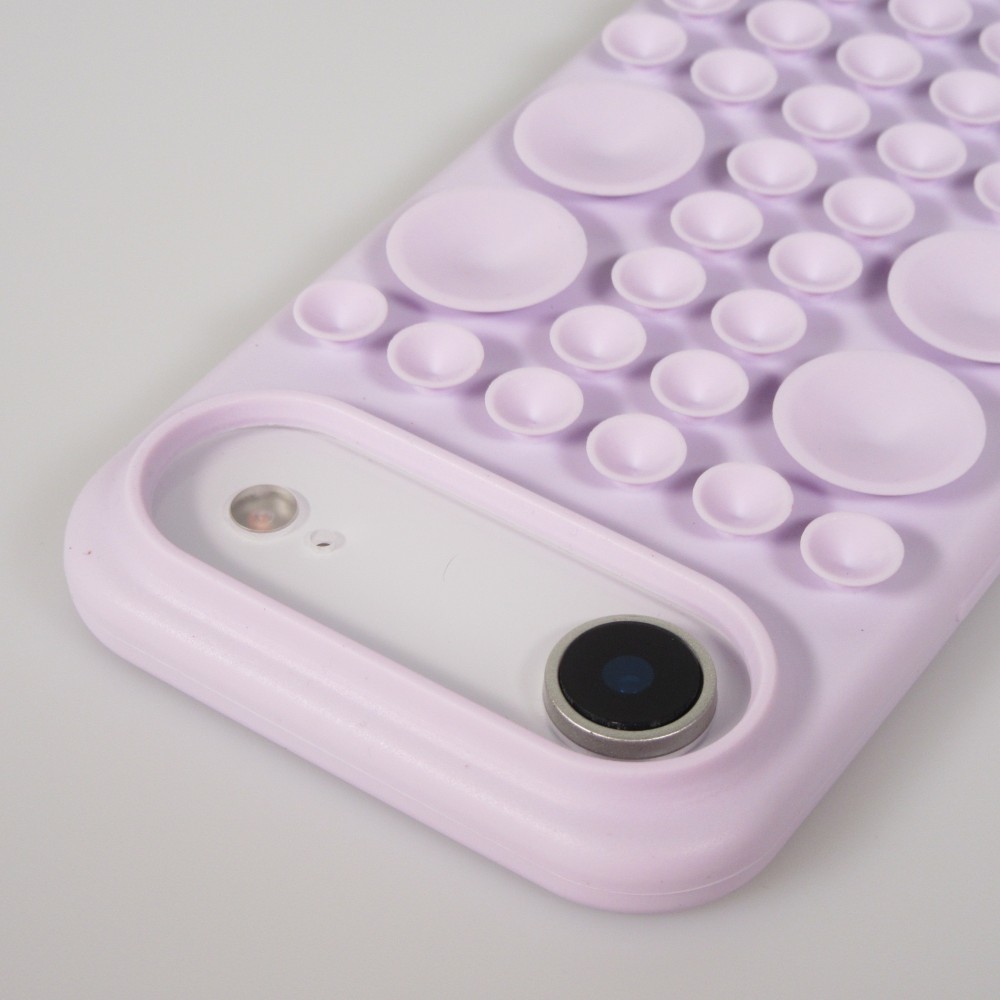 Coque iPhone Air - Murale ventouse pastel avec fixation sur surfaces - Violet