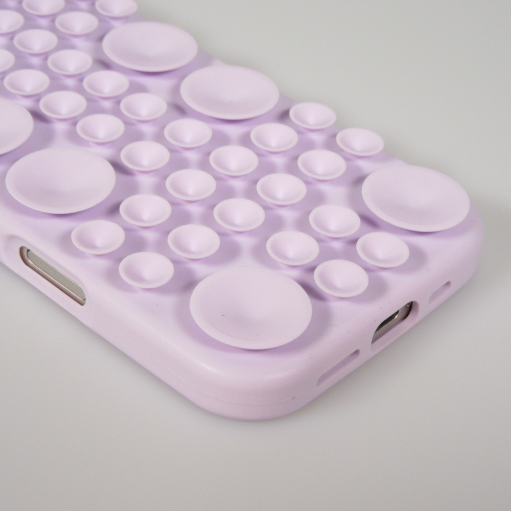 Coque iPhone Air - Murale ventouse pastel avec fixation sur surfaces - Violet