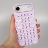 Coque iPhone Air - Murale ventouse pastel avec fixation sur surfaces - Violet
