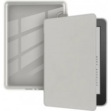 Coque Kindle Paperwhite 2024 (12e génération) - Ultra-transparent protection acrylique et TPU antichoc avec fonction veille / réveil - Gris