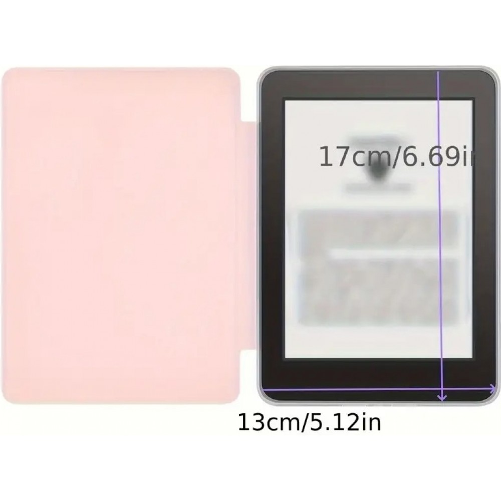 Coque Kindle Paperwhite 2024 (12e génération) - Ultra-transparent protection acrylique et TPU antichoc avec fonction veille / réveil - Gris
