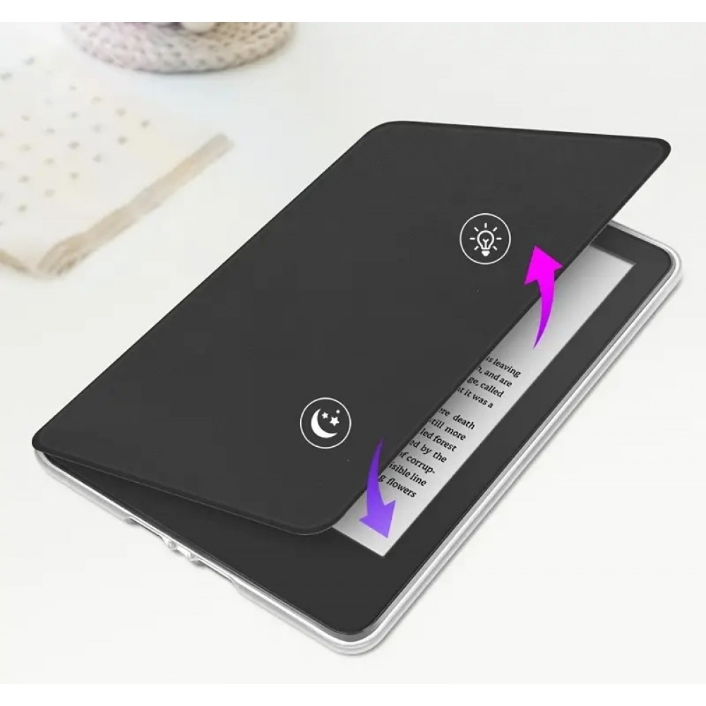 Kindle Paperwhite 2024 (12e génération) Case Hülle - Ultra-transparente Acryl- und TPU-Hülle mit Stosschutz und Standby / Weckfunktion - Grün