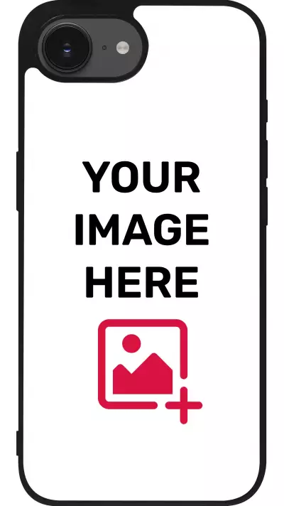 Coque personnalisée avec bords en silicone noir - iPhone 16e