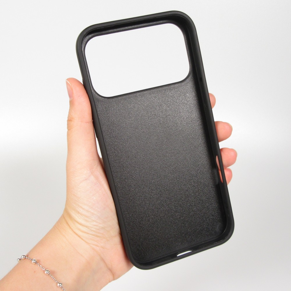 Personalisierte Hülle mit schwarzen Silikonrändern - iPhone 17 Pro Max