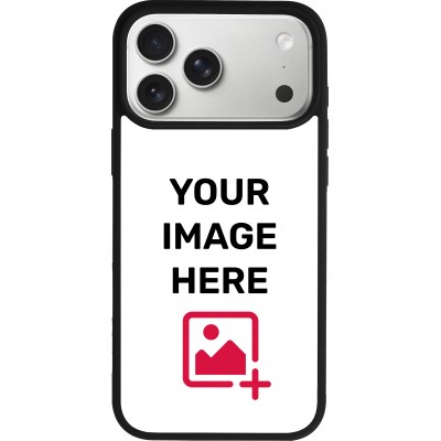 Coque personnalisée avec bords en silicone noir - iPhone 17 Pro Max