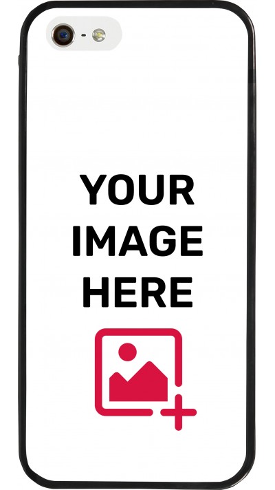 Coque personnalisée avec bords en silicone noir - iPhone 5