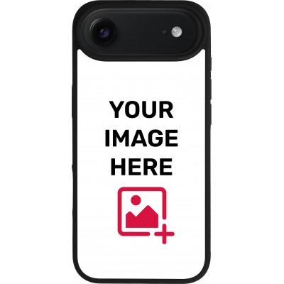 Coque personnalisée avec bords en silicone noir - iPhone Air