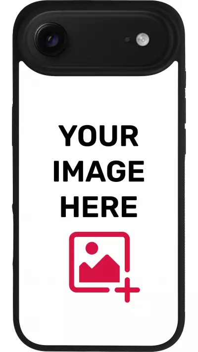 Coque personnalisée avec bords en silicone noir - iPhone Air