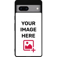 Coque personnalisée en silicone rigide noir - Google Pixel 7a