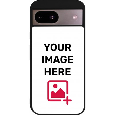 Coque personnalisée en silicone rigide noir - Google Pixel 8a