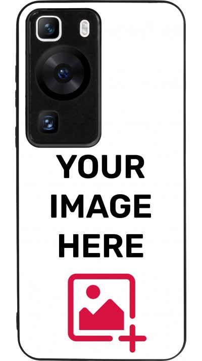 Custom Hülle Silikon schwarz - Huawei P60