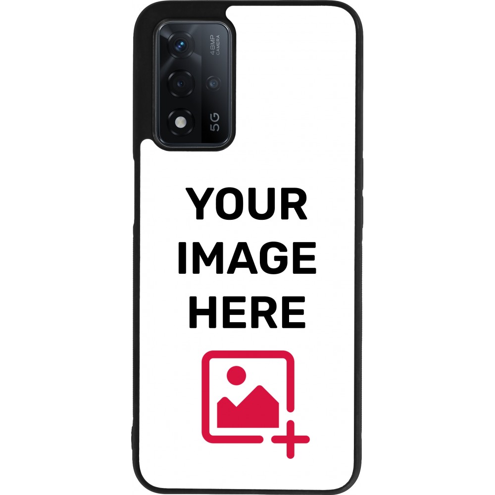 Custom Hülle Silikon schwarz - OPPO A93s 5G / A93 5G