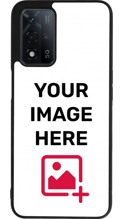 Custom Hülle Silikon schwarz - OPPO A93s 5G / A93 5G