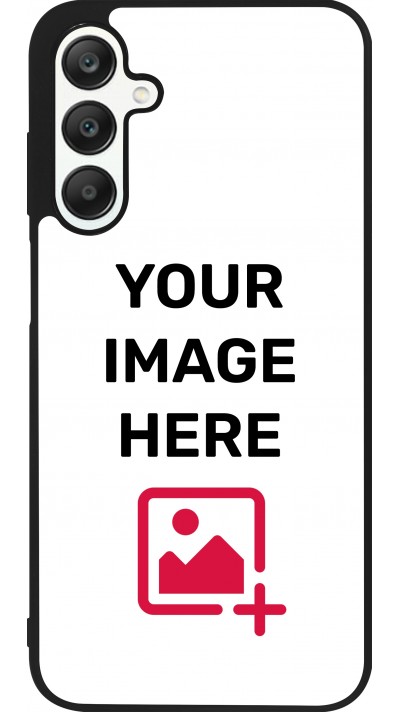 Custom Hülle Silikon schwarz - Samsung Galaxy A25