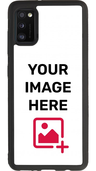 Coque personnalisée en silicone rigide noir - Samsung Galaxy A41