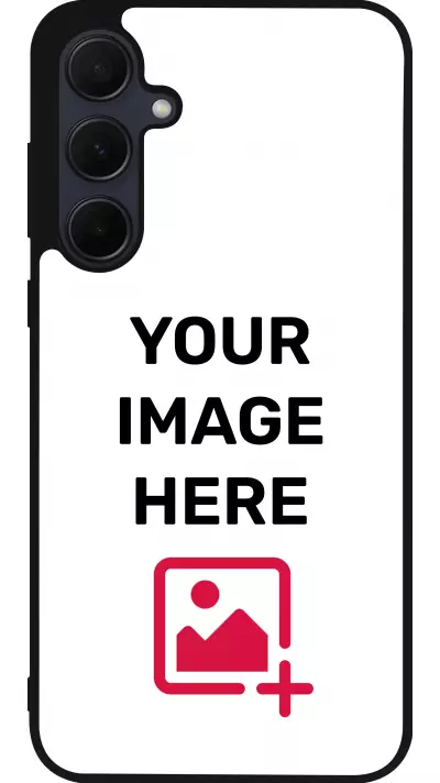 Coque personnalisée en Silicone rigide noir - Samsung Galaxy A55 5G