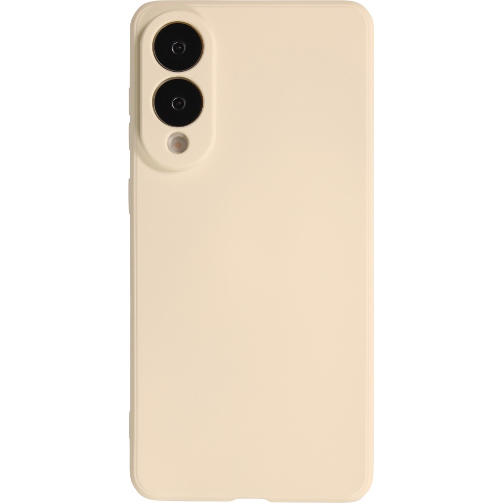 Coque Samsung Galaxy S25 Edge - Gel soft touch - Vanille