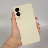 Coque Samsung Galaxy S25 Edge - Gel soft touch - Vanille