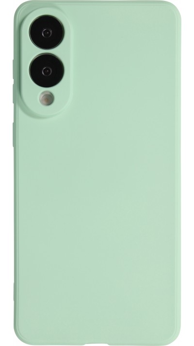 Coque Samsung Galaxy S25 Edge - Gel soft touch - Vert menthe