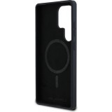 Coque Samsung Galaxy S25 Ultra - Karl Lagerfeld Liquid en silicone avec design Karl et Choupette compatible MagSafe - Noir