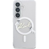 Coque Samsung Galaxy S26 - Karl Lagerfeld IML KC Script MagSafe protection &eacute;l&eacute;gante - Transparent