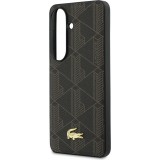 Coque Samsung Galaxy S26 - Lacoste PVC Blend Monogramme magn&eacute;tique &eacute;l&eacute;gante et durable - Brun
