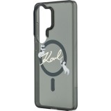 Galaxy S26 Ultra Case H&uuml;lle - Karl Lagerfeld IML KC Script MagSafe H&uuml;lle Elegant - Schwarz