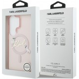 Coque Samsung Galaxy S26 Ultra - Karl Lagerfeld IML KC Script MagSafe protection &eacute;l&eacute;gante - Rose