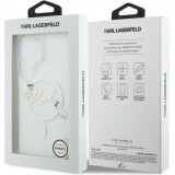 Coque Samsung Galaxy S26 Ultra - Karl Lagerfeld IML KC Script MagSafe protection &eacute;l&eacute;gante - Transparent