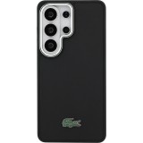 Coque Samsung Galaxy S26 Ultra - Lacoste Petit Pique MagSafe avec logo m&eacute;tal protection &eacute;l&eacute;gante et durable - Noir