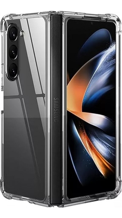 Case Hülle Samsung Galaxy Z Fold7 - Gummi Transparent Gel Bumper mit extra Schutz für Ecken Antischock