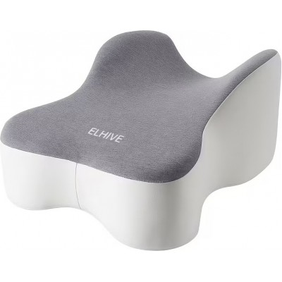 Coussin de genoux &agrave; m&eacute;moire de forme pour position lat&eacute;rale soutien des jambes 35,56cm - Gris
